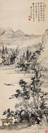 张祥凝 山水 立轴 79×29cm