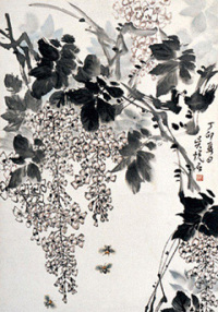 吴悦石 1987年作 花卉 立轴