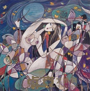 郭芝瑜 人物 镜心 67×67cm