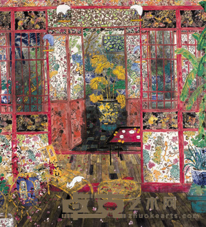 方向 2004年作 紫气东来 镜心 95×85cm