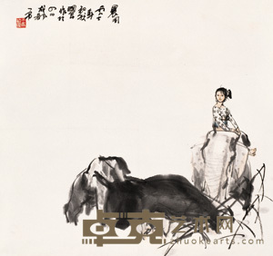 史国良 1987年作 晨风 立轴 68×73cm