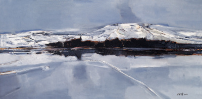 白羽平 2006年作 冬日雪景
