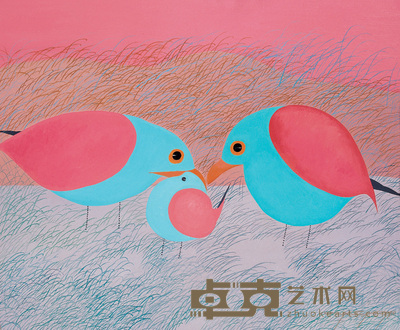 王向明 2005年作 鸟 50×60cm