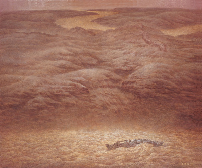 韦博文 1998年作 大漠长河