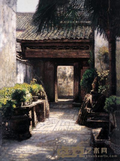 虞世超 庭院 116×86cm