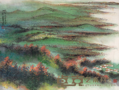 陈佩秋 1984年作 风和日丽 镜心 48×65cm