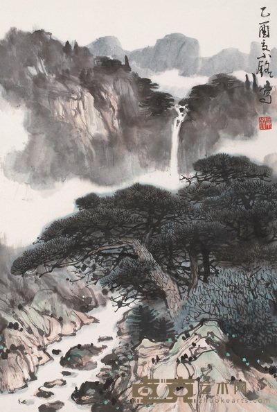汤小铭 2005年作 山水 镜心 68×46cm