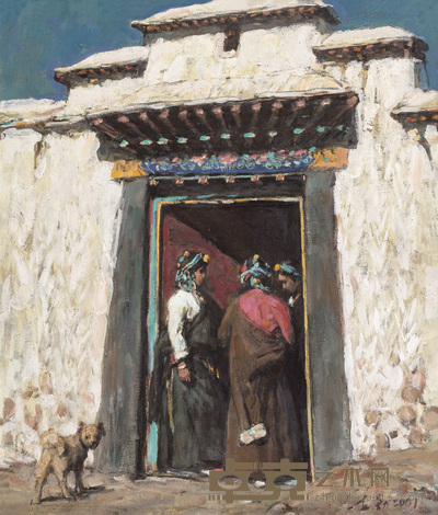 潘世勋 2001年作 德格藏家 54×46cm