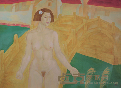 唐应山 秋之忆—金桥 90×110cm
