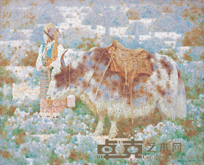 张周 青青的净土 65×80cm