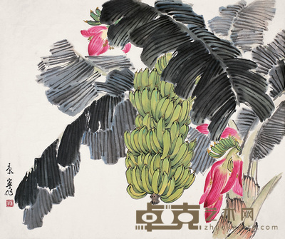 康宁 香蕉 镜心 80×96cm