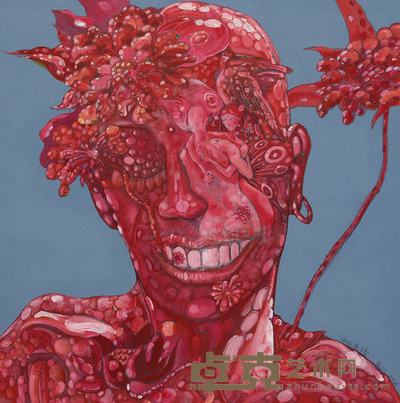 吕江 2006年作 中国表情 100×100cm