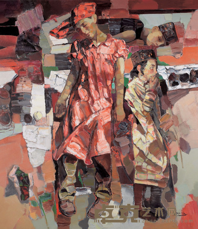 赵培智 无语·花季 160×140cm