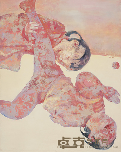 郭晋 2002年作 小女孩 145×115cm