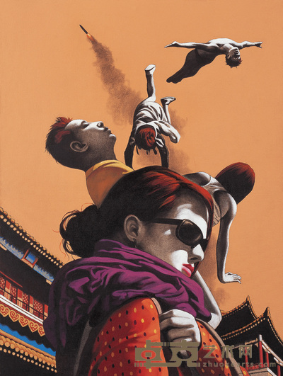钟飙 2006年作 越飞越高 130×100cm