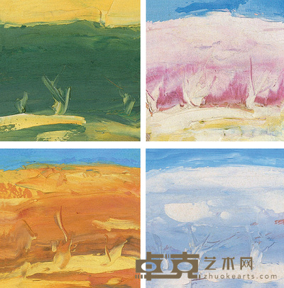 刘迅 春夏秋冬 11×11cm×4