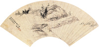 黄易 己亥（1779年）作 山水 扇面