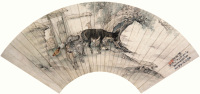 刘奎龄 丁卯（1927年）作 驴 扇面