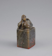 清 寿山石雕兽钮印章