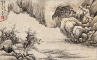 戴熙 戊午（1858年）作 山水 镜心