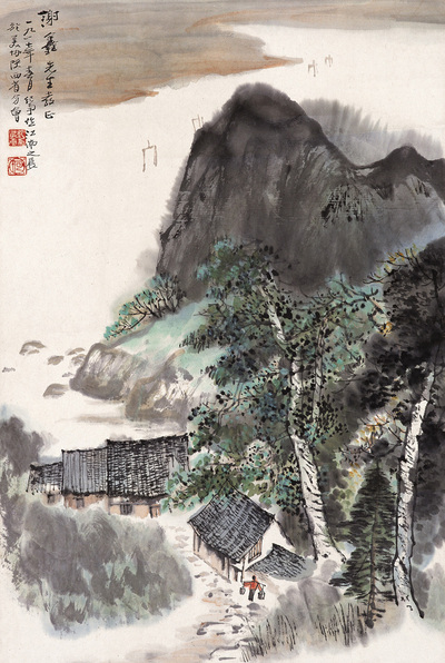 何纪争 1997年作 江南之晨 立轴