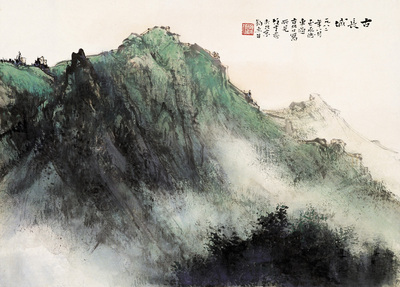 黎雄才 1982年作 古长城 立轴