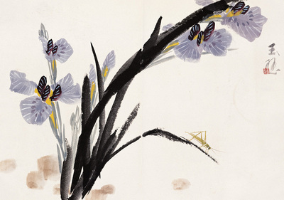 王玉珏 花卉 镜心
