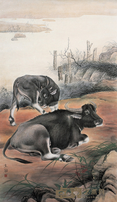 王生勇 闲憩 镜心 113×65cm
