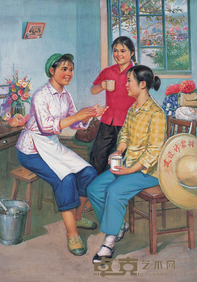 李世元 文革期间作 新战友 98×69cm