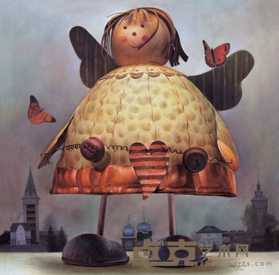 程亚杰 1996年作 童话里的天使 120×120cm
