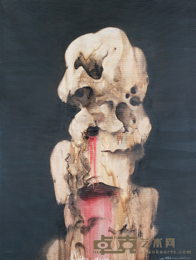 周春芽 2000年作 太湖石 200×150cm