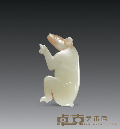 汉 玉熊 长4cm