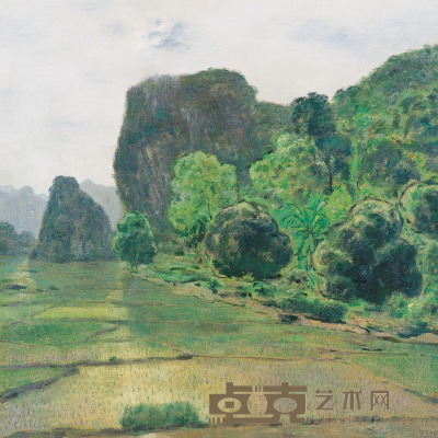 张冬峰 约2002年作 沐浴阳光图 110×110cm