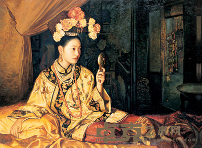 姜国芳 2002年作 西洋镜 91×121cm