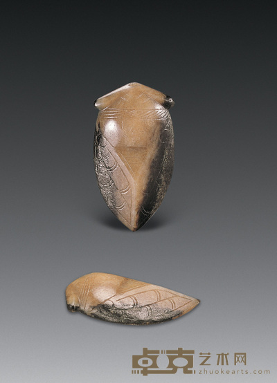 汉 玉蝉 长3cm