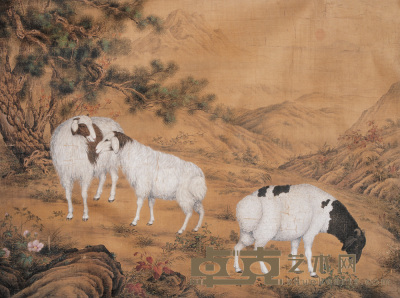 佚名 三羊开泰 镜心 69.5×94.5cm