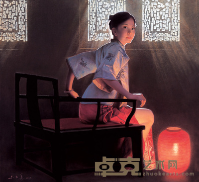 朱毅勇 2005年作 窗外的阳光 105×113cm