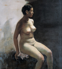 郭润文 1999年作 画室里的女人体
