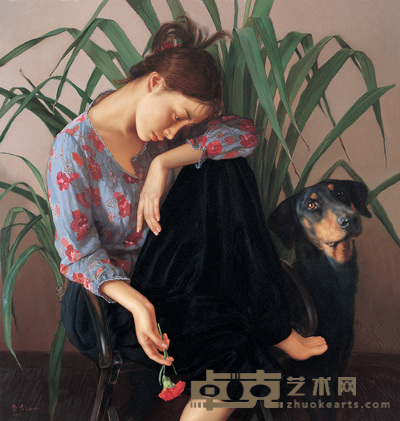 李贵君 2005年作 沉思 80×75cm