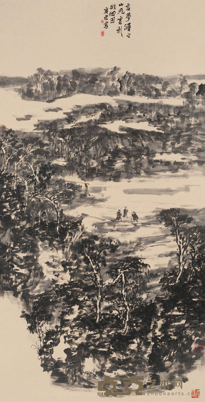 魏广君 2006年作 云梦泽 镜心 136×68cm