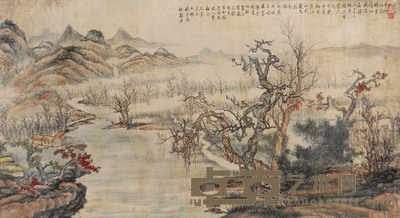 赵完璧 山水 镜心 40×75cm