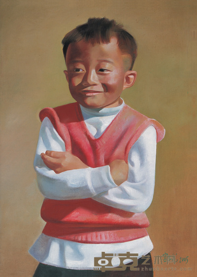 宫立龙 小男孩 72.5×52.5cm