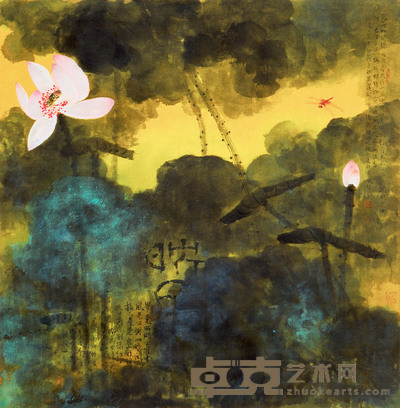 刘德扬 2006年作 映日 镜心 68×68cm