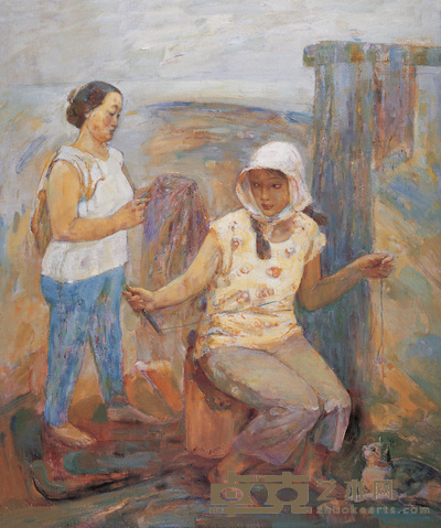 王玉萍 海滩七月 140×120cm