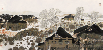 张修竹 山水 镜心 69×138cm