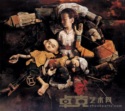 郭润文 傀儡 100×90cm