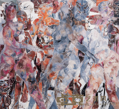 贾涤非 迷失的路口 180×165.5cm