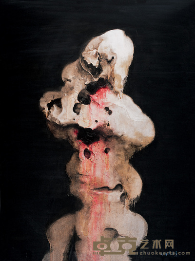 周春芽 太湖石 200×150cm