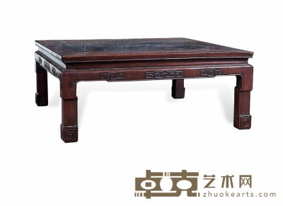 清 红木炕桌 90×90cm