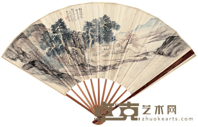 包公超 桐荫论道 成扇